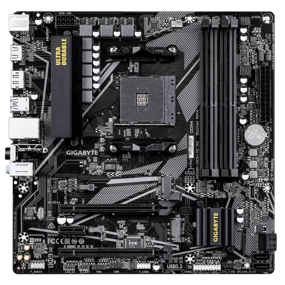 Gigabyte B550M DS3H AC R2