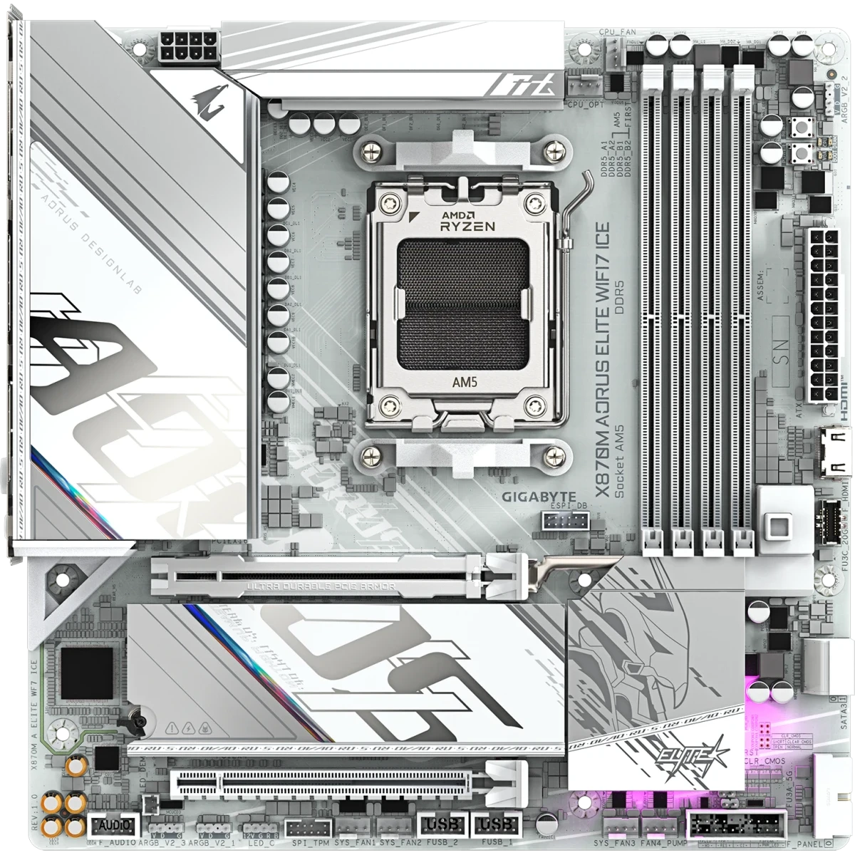 Gigabyte X870M AORUS ELITE WIFI7 ICE